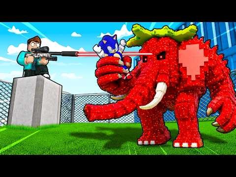 I USED SNIPER TO CATCH BRAINROT IN ROBLOX !!