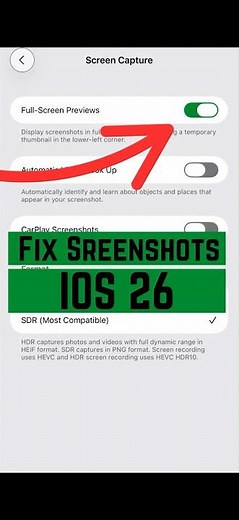 iOS 26 Screenshot RUINED? Here's How to Get the Old Version Back!