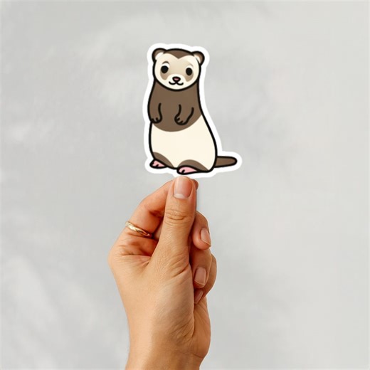 Cute, Animated Animal Sticker | Large, Animated Animal Stickers | Gifted Animal Sticker | Personality Stickers Anime | Funny Bumper Sticker - Etsy