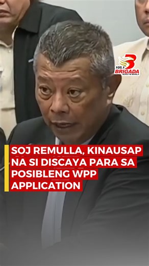 1.3K views · 14 reactions | SOJ Remulla, kinausap na si Curlee Discaya para sa Witness Protection Program Application nito | 105.1 Brigada News FM Manila | Facebook