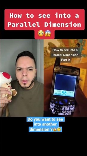 This is how to see a parrallel dimension #shorts ￼