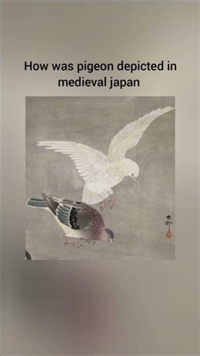 how was pigeon depicted in medieval japan vs how in other countries #ancient #art #historicalcuisine