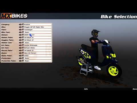 Как установить скутер в игре MX Bikes ? Scooter Piaggio Zip SP