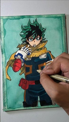 coloring deku Drawing my hero academia #deku #mha #art