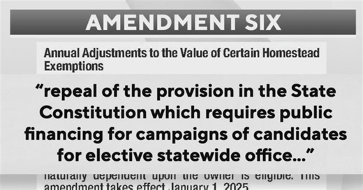 Florida voters to decide Amendment 6, campaign financing