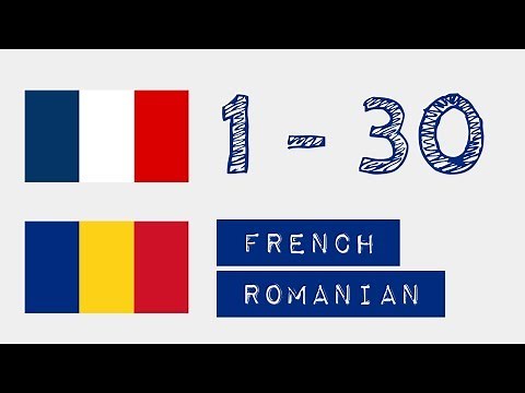 Numbers from 1 to 30 - French - Romanian