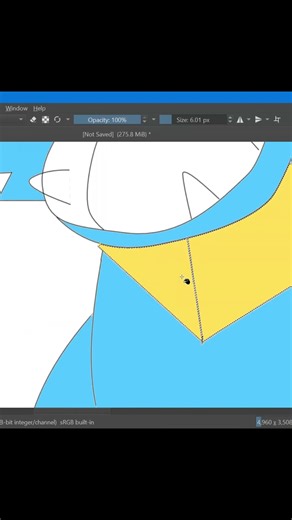 Day 6: Totodile - 1 Pokémon a Day 'til 100 Subs #pokemon #artshorts