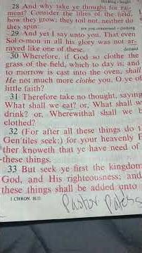 Scripture reading: Matthew 6:25-33 #biblereading #biblestudy #shortsfeed