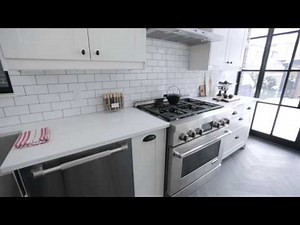Interior Design — Crisp, Clean & Narrow Brooklyn-Style Galley Kitchen Renovation