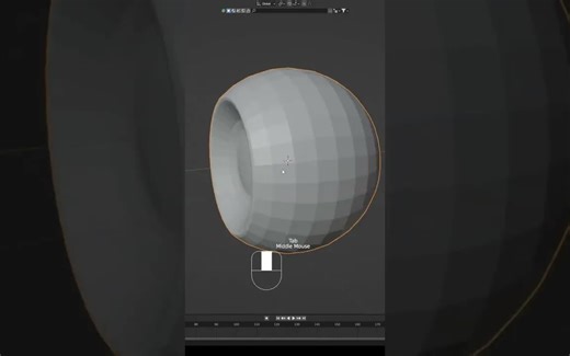 iBlender中文版插件教程在 Blender 3.4 中建模简单的卡通眼睛！ #tutorial #blender #3d #eyes Blender