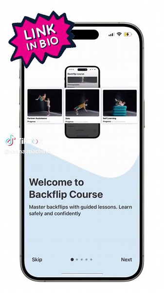 Backflip course app