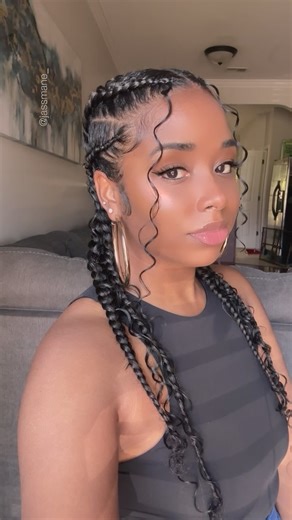 17K views · 2.9K reactions | An “effortless” looking style that actually took alot of effort 藍藍 but fr, Sometimes less is more! ‍❤️ I def think my hair will be in jumbo braids/plaits all summer 2024  Products: Linked in my Amazon storefront #jasmcqueen #cornrowstyles #simplehairstyles #summerhairstyles #braidstyles #protectivestyles #butterflybraids #cornrows | Jas McQueen | Facebook