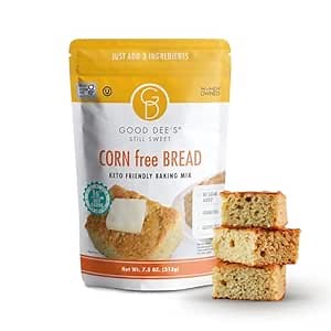 Good Dee’s Corn Bread Baking Mix - Grain Free, Sugar Free, Gluten Free, Wheat Free, and Low Carb,7.5 Oz