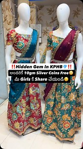 ‼️ఈ Dasara కి KPHB లో Mind పోయే Collection😍‼️ Do Follow @f3_lifestyle_ ❤️‍🔥for more such content Rudhrani Art Studio 1st Floor, KPHB Rd2, Near KPHB Metro Station Whatsapp: 8142319500 #ladiesfashion #lehangas #trending #viral #reelsinstagram #foryou #keepsupporting✌🎀 #hyderabadi #f3lifestyle | F3lifestyle