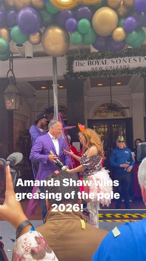 Amanda Shaw: your Mardi Gras 2026 greasing of the poles world champion! | WWL Radio