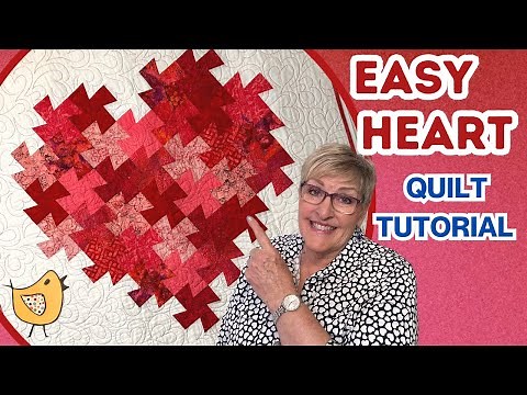 ❤️💕❤️Easy Heart Quilt ❤️Tutorial❤️💕❤️