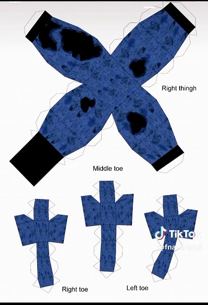 Plantillas de Papercraft de Five Nights at Freddy's