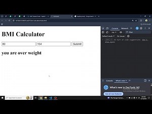 45. Creating a BMI Calculator | Logic Building | Javascript Input & Output
