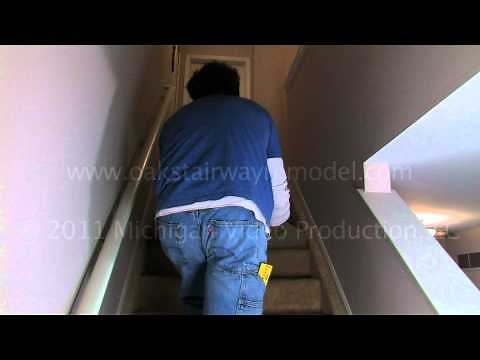 How to remove the carpet, tack strips, padding and staples from carpeted stairs.