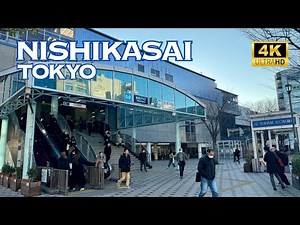 [4K] Nishi-kasai in TOKYO 🇯🇵🐧 Nonstop Walking Tour