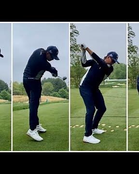 Rickie Fowler Driver, Iron Swing Sequence and Slowmotion
