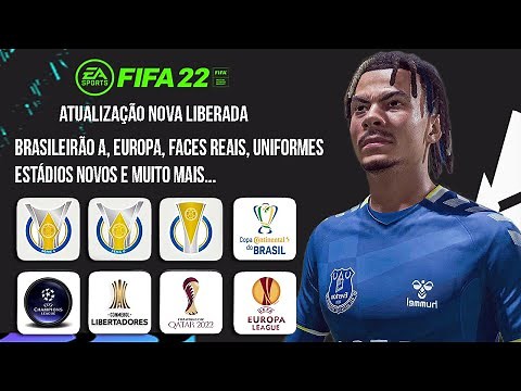 🎮 O NOVO FIFA 22 no XBOX 360 O MAIS COMPLETO - BRASILEIRÃO A, EUROPA, FACES, MENU, GAMEPLAY e mais