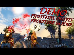 Guild Wars 2 - Frostfire Outfit & Glider Demo