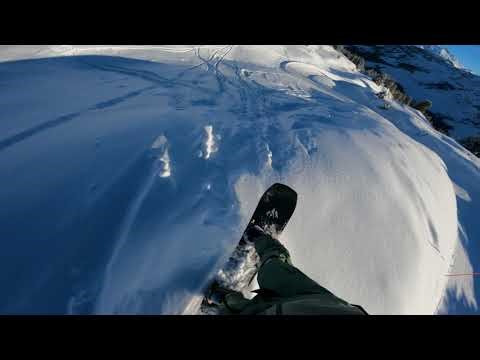 Tracer au soleil à Arêches ❄️☀️