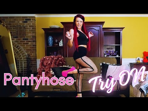 Pantyhose Try On in Heels