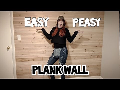 DIY Cedar Accent Wall Using Tongue and Groove Boards | Step by Step Tutorial