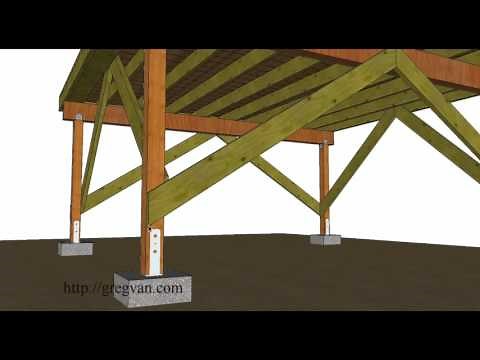 A Few Ways to Brace off Free Standing Wood Framed Deck