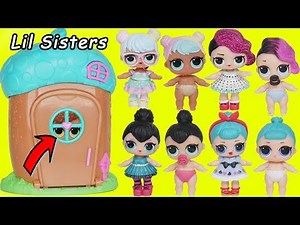 LOL Surprise Dolls find Lil Sisters in Lil Woodzeez House