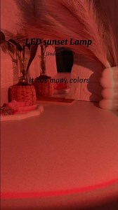 LED Sunset Light ✨ | Multicolour Sunset Lamp Aesthetic #shortvideo #viralvideo