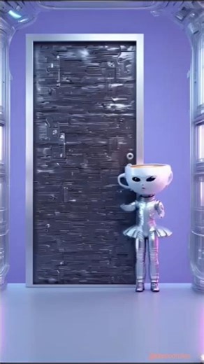 Cupchino vs Scary Alien Doors 😱 Funny Spooky Animation Short