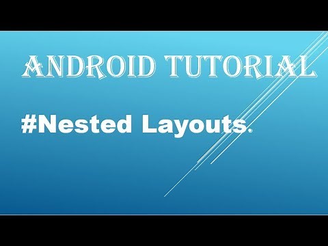 Nested Layouts in android studio.