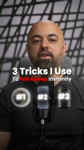 3 tricks I use to fall asleep in less than 30 seconds. Most people today struggle to fall asleep — so here’s what I do to fall asleep almost instantly as soon as my head hits the pillow: Don’t overeat at night. Big meals late in the evening suppress melatonin — your sleep hormone. Keep dinner light and give your body time to wind down. Stay off social media before bed. The #1 reason people can’t fall asleep? Their mind starts wandering, replaying videos and conversations. Plus, the blue light fr