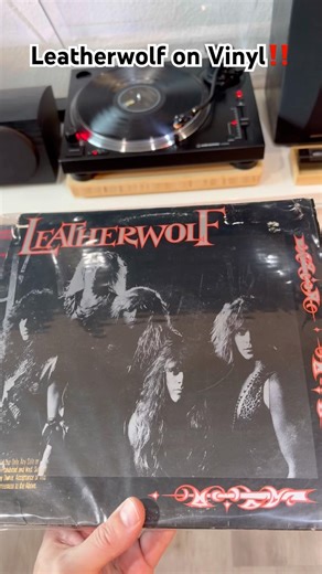 The Triple Axe Attack 🎸 #vinyl #leatherwolf #metal #fyp #guitar #vinylrecords #album