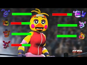 [SFM FNaF] CRAZIEST WWE FIGHT EVER With Healthbars