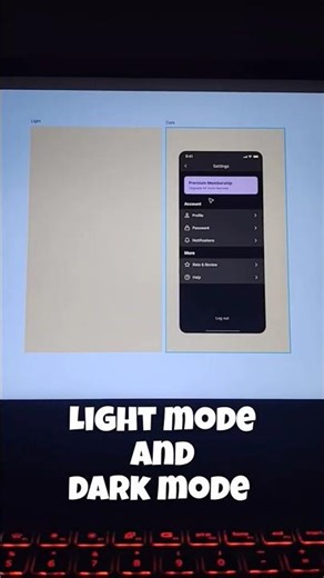 light mode to dark mode in figma #figma #darkmode