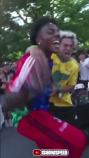 ISHOWSPEED (SPEED) RECREATES his WORLD CUP SONG "Champions" DANCE with ARTHUR LIMA in NEW YORK