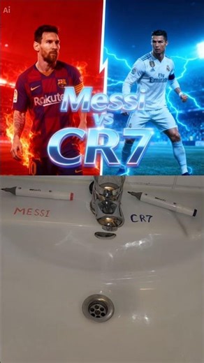 Messi vs CR7 🔴🔵 Ball Game Battle! Epic Red vs Blue Showdown #shortvideo #messi #goat #cr7