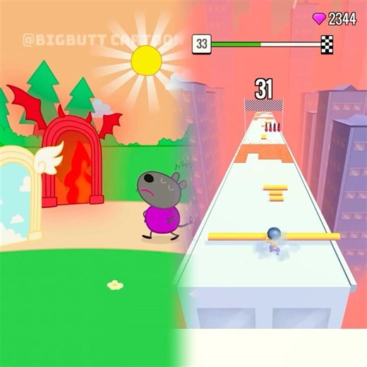 Who goes to HEAVEN Who falls to HELL #peppapig #parody #animation #funny #story #shorts1