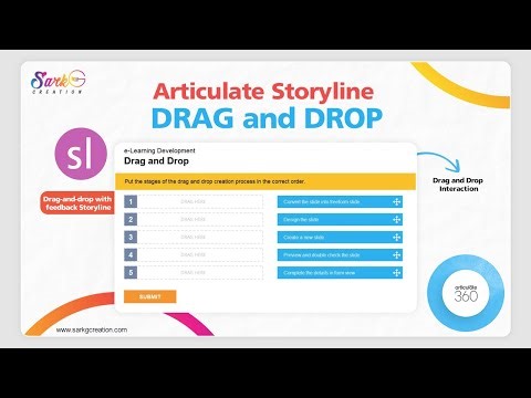 Articulate Storyline drag and drop tutorial | Free Drag N Drop Interaction Download | Free Download