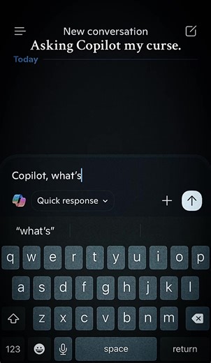 Everyone’s all over ChatGPT for their curse, but can we get a moment for my Copilot? (I’m going to college to be a writer, if that highlights how crazy this is) #microsoftcopilot #mycurse #mycursetrend #ai #chatgptcurse