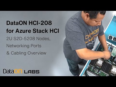 DataON HCI-208 for Azure Stack HCI: Networking Ports & Cabling Overview