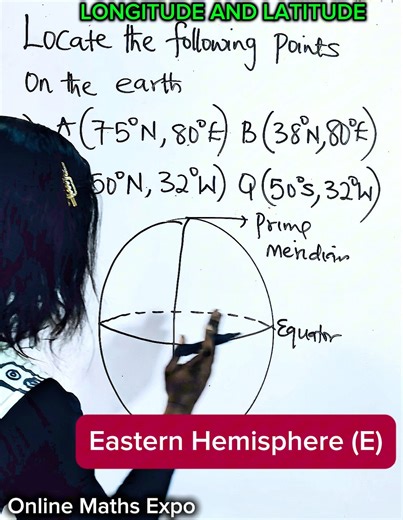 370K views · 6.1K reactions | LONGITUDE AND LATITUDE | Amazing teaching #maths #mathviral #viralmaths #viralfypシforyoupage #Latitude #longitude #viralfacebookvideo | Online Maths Expo | Facebook