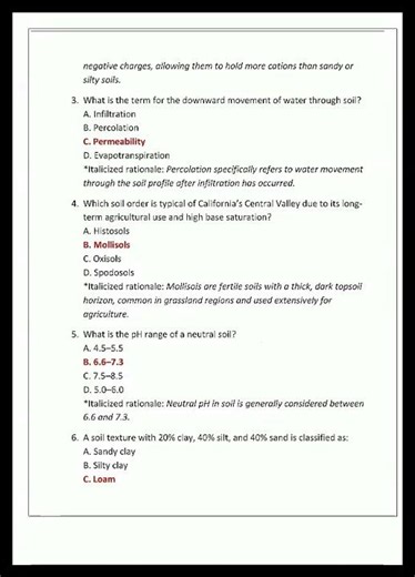 California Soil Scientist Certification Practice Exam Questions And Correct Answers Verified Answers