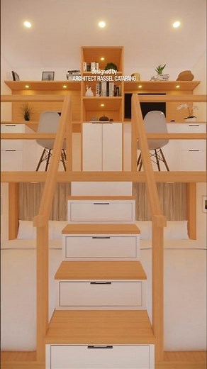 Excellent Loft Bed Design Idea for 3x3.5m Rooms