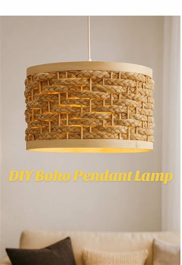 Create a Beautiful Boho-Style Lampshade Easily
