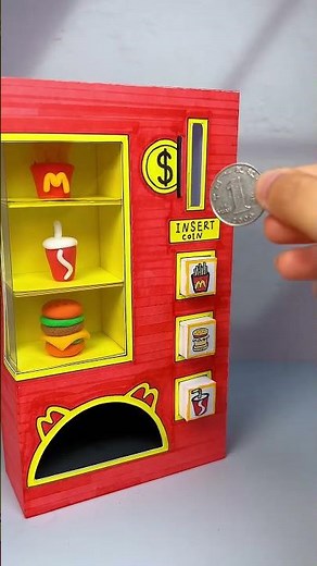 DIY Paper KFC Vending Machine~Paper Art Creativity #shorts #papercraft